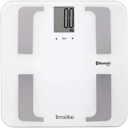 Terraillon, Balance Connected Body Masses 8 Pamięci Użytkowników Bluetooth 160 kg Web Coach Prime Blanc, 8 M, 160 kg, biały
