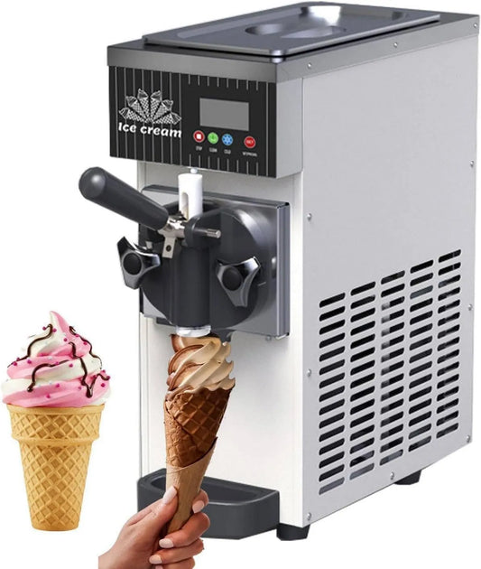 ZIXIAOS, kostkarka do lodu, lodu i sorbetu, 5 kg, LCD, profesjonalny, biały, do przekąsek biały