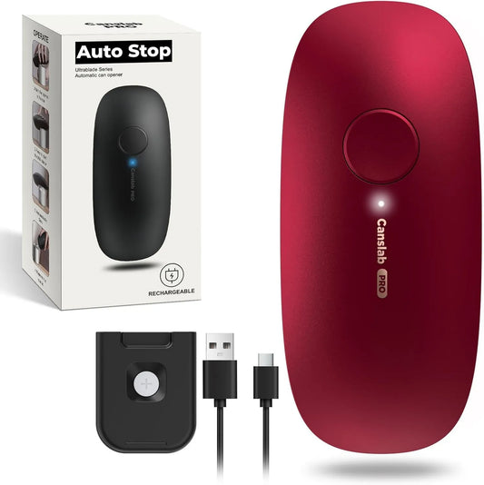 Canslab, gładka krawędź, Ultrablade PRO USB wielokrotnego ładowania elektryczny otwieracz skrzynek dla osób w podeszłym wieku z zapaleniem stawów, do automatycznego otwierania skrzyni do
