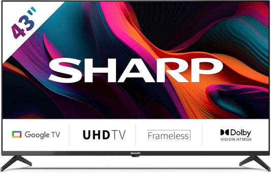 DVBT2/C/S2 43GL4260E telewizor Smart TV, 3840 x 2160, 43 cale Smart TV 4K Ultra HD Wyświetlacz LED 3840 x 2160 pikseli, Google TV bez ramek