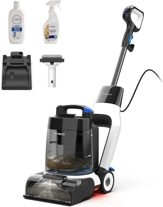 Tineco odkurzacz piorący, Czyszczarka, Czujnik, Dywany, 130 W, 3 poziomów, Carpet One Cruiser Shampoony Carpet urządzenie czyszczące 130 W i FlashDry