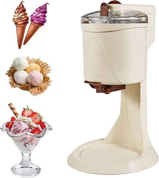 Samnuerly, Maszyna do śmietany, kostkarka do lodu i sorbetu, 1 l, do mrożonego sorbetu jogurtowego, w tym recett