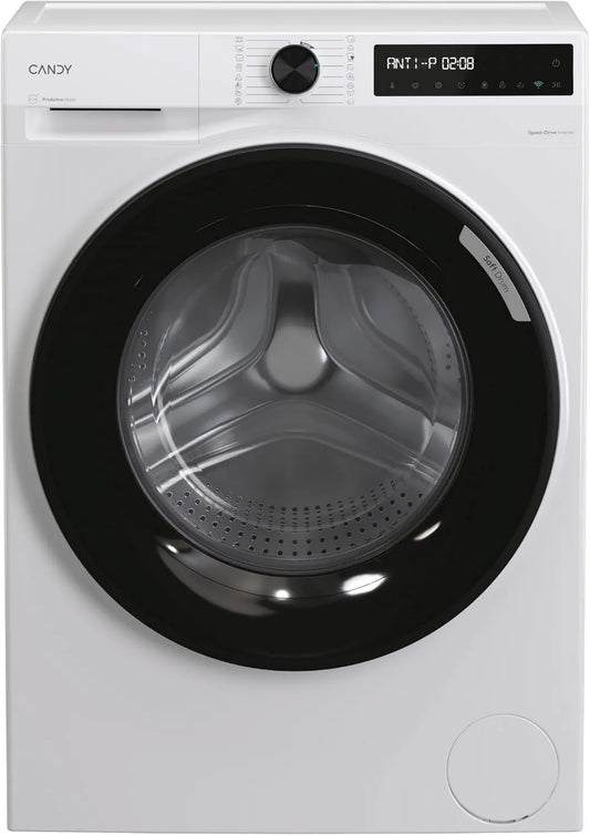 CANDY pralka, 412BL8- S 24H, 12 kg, WiFi, Inverter, 1400 obr. / min, 16 cykli, łączność WIFI, 24H opóźnione odchodzenie, cyfrowy wyświetlacz 412BL8-S