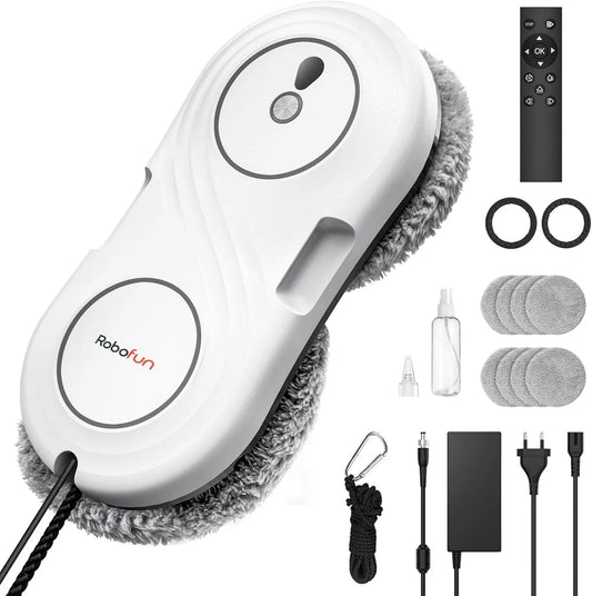 Robofun robot sprzątający, Silnik, robot, odkurzacz robota, 63 mm, 3 tryby, dla wszystkich okien