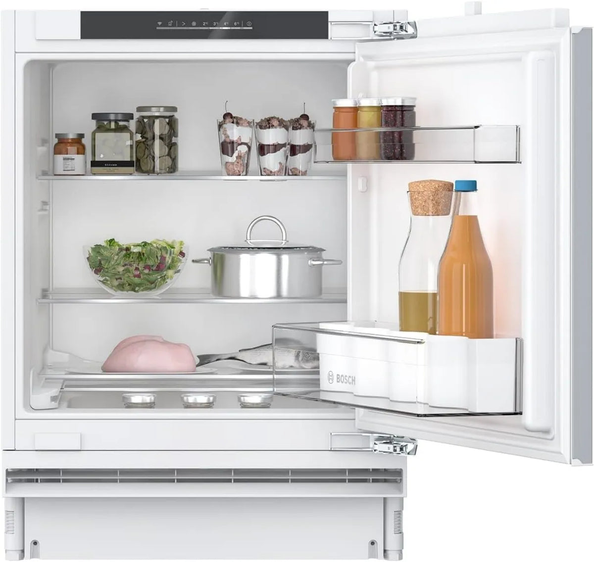 Bosch KUR21VFE0 lodówka, 60 cm, 82 x 60 cm, Urządzenia z serii 4, lodówka jednodrzwiowa, płaski zawias