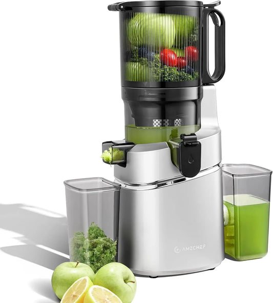 AMZCHEF, 250 W wolny wyciąg z soku z potrójnym filtrem, 1, 8 l, 250 W