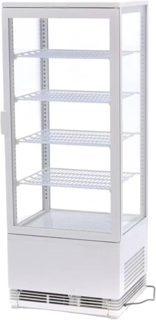 Générique, Oświetlenie LED, ciasto, czarny, 4 twarze, temperatura 0, + 12°C, zimno wentylowane, idealne do picia, biały