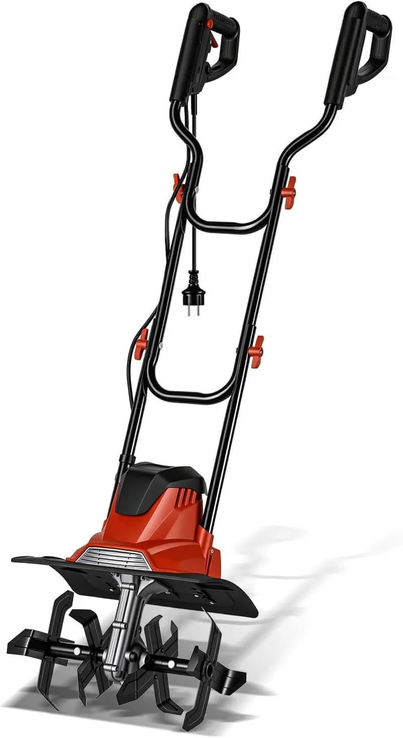 Elektryczna glebogryzarka 1050 W, 36 cm, 22 cm, kompaktowa frezarka ogrodowa o szerokości roboczej 36 cm, głębokość robocza 22 cm