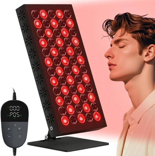 Peelanmall, lampa, 50 W, 850 nm, 660 nm, licznik, funkcja ogrzewania, czerwony, na twarz