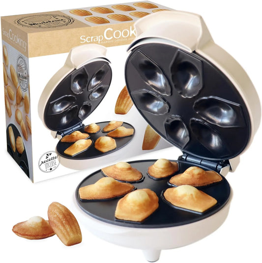 ScrapCooking gofrownica / opiekacz, Białe przyrządy do produkcji Madeleine Maison