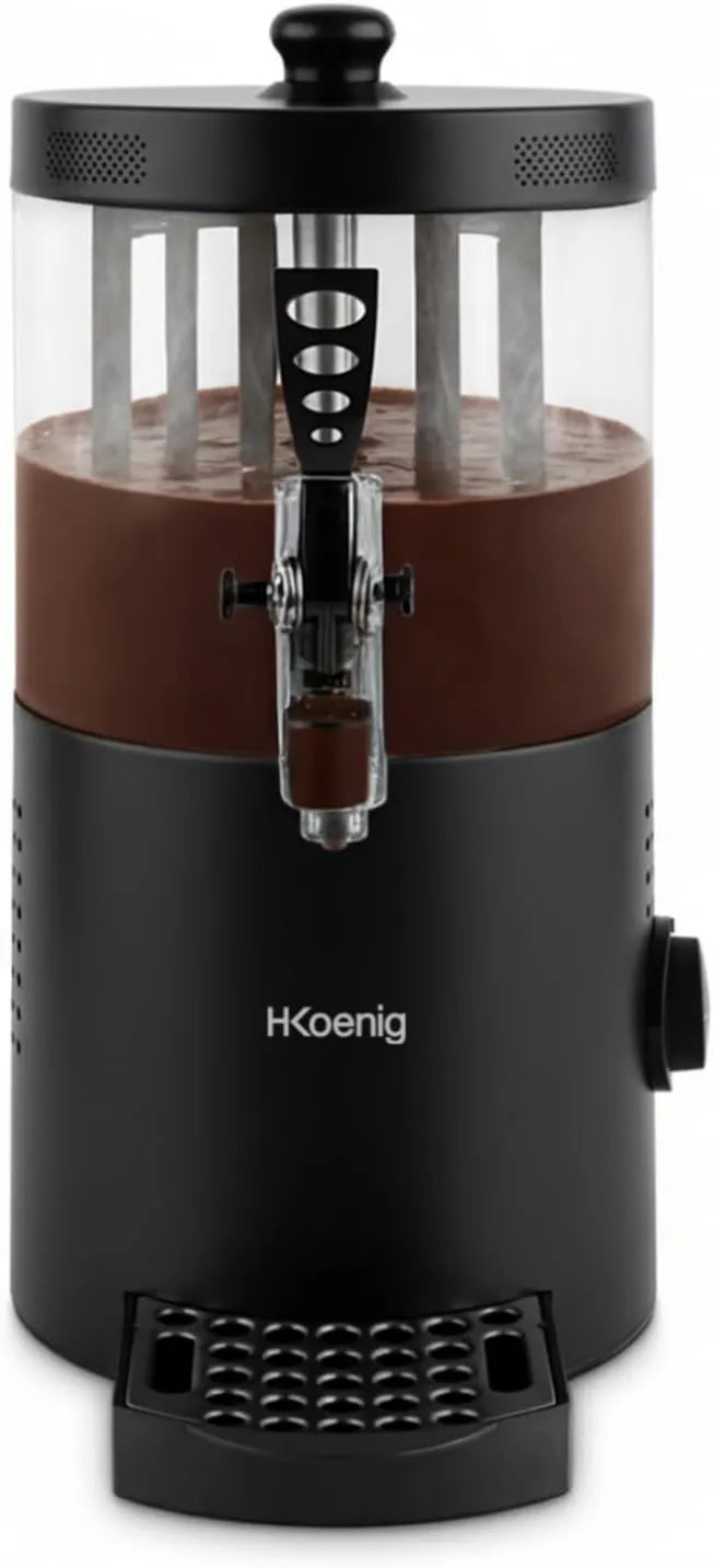 H.Koenig, Zmywarka SHK802, 3 l, 1200 W, wymienna grzejnikowa, Koenig Hot Chocolate Dispenser Stal nierdzewna, czarna