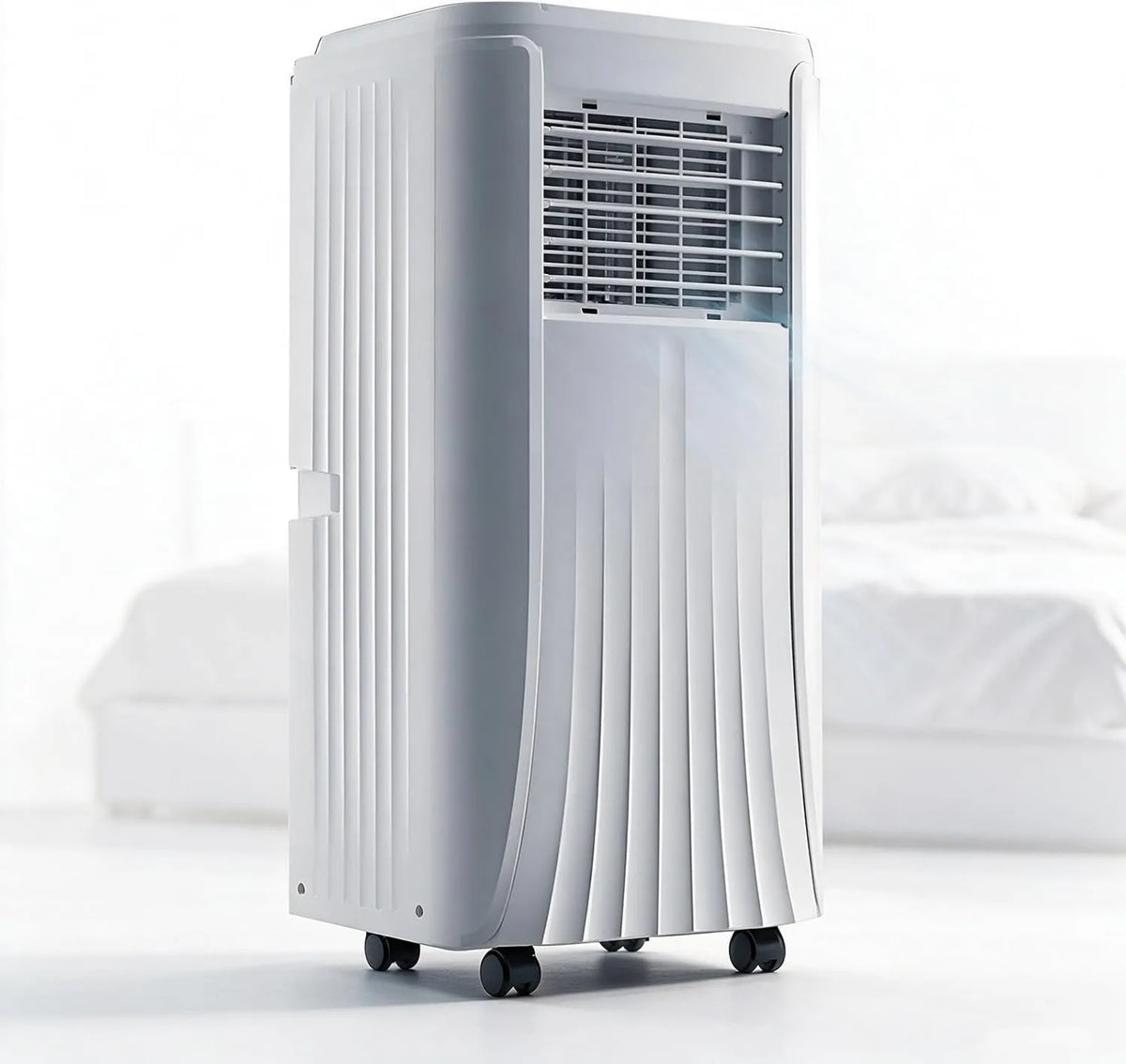 Beachtiful klimatyzator przenośny, 3- in-1, 50 dB, 12000 BTU, minutnik, cichy, idealny do części do 25 m², 24 H minutnik, Via sterowanie 3 w 1