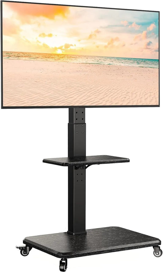 Perlegear, Szafka TV, 75 cali, 600x400 mm, uchwyt na TV Mobile, uchwyt na telewizor Regulacja wysokości z kołami