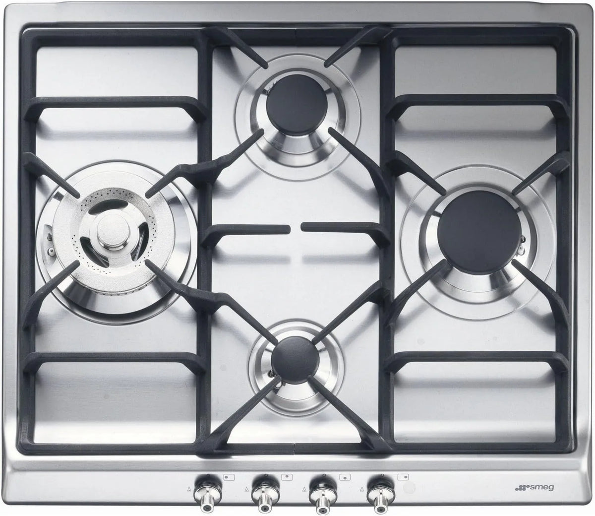 Smeg SER60SGH3 płyta gazowa, 3,90 kW, 1,70 kW, Stal nierdzewna, Płyta gazowa CLASSICA
