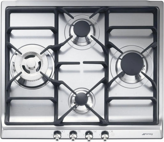 Smeg SER60SGH3 płyta gazowa, 3,90 kW, 1,70 kW, Stal nierdzewna, Płyta gazowa CLASSICA