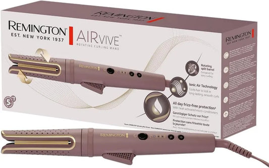 Remington, Wyświetlacz LED CI8930 160- 210°C, klamra AirVive Hair Rotary clamp IonyAir Technology: długotrwałe pętle powłoki