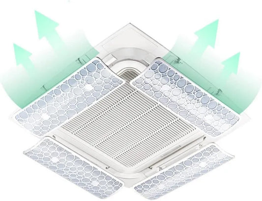 WOTZOV, Produkt 4 kawałki Wind Deflector Summer Anti- Wind Froid Widzenie Bezpośrednio, Klimatyzator Deflector Central